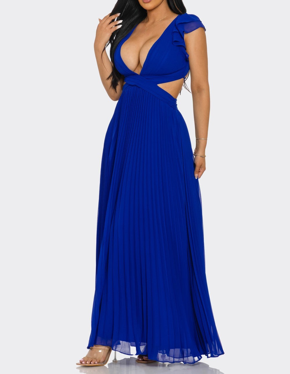 Envy Pleated Maxi Dress
