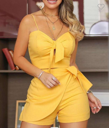 Knotted Cami Top/Shorts Set