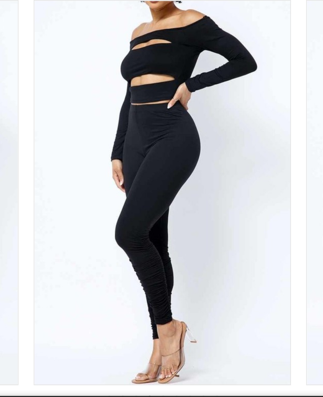 Off Shoulder long Sleeve set