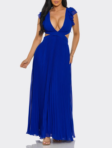 Envy Pleated Maxi Dress