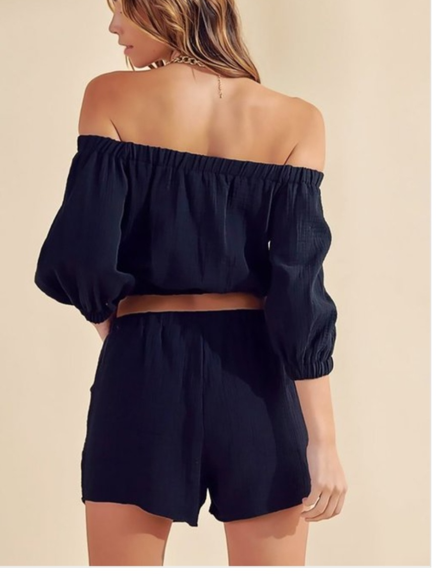 Off The Shoulder Crop Top