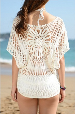 Handmade Knitted Pull Over Cover Up